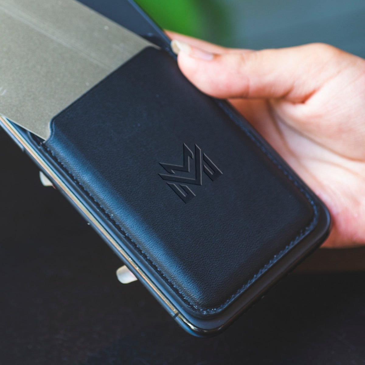 MagnetMount Leather Wallet